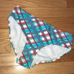 Op girl’s red white and blue bikini bottoms